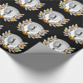 Golfembleem, verpakkingspapier. cadeaupapier (Hoek)