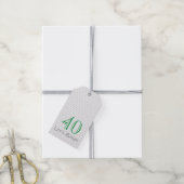 Golfen 40e verjaardag LET'S BOGEY Golf Ball Fun Cadeaulabel (Met Touw)