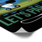 Golfen 5e verjaardag Golfer Golf Cart Party Birth Poster (Hoek)