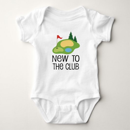 Golfen Baby Nieuw bij de club Romper (Voorkant)