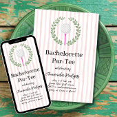 Golfen Bachelorette Par-T-shirt Kaart