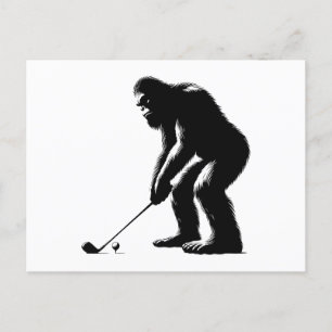 Golfen Bigfoot Feestdagenkaart