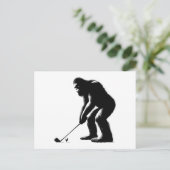 Golfen Bigfoot Feestdagenkaart (Staand voorkant)