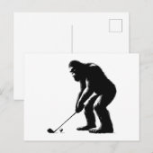 Golfen Bigfoot Feestdagenkaart (Voorkant / Achterkant)