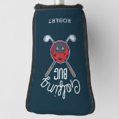 Golfen Bug Schattige en Grappig Modern Custom Golfheadcover (Draai 90)