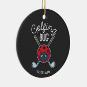 Golfen Bug Sports Gag Novelty Golf Keramisch Ornament (Rechts)