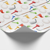Golfen cadeaupapier (Hoek)