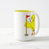 Golfen Chick Tweekleurige Koffiemok (Voorkant rechts)