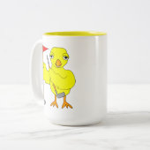 Golfen Chick Tweekleurige Koffiemok (Voorkant links)