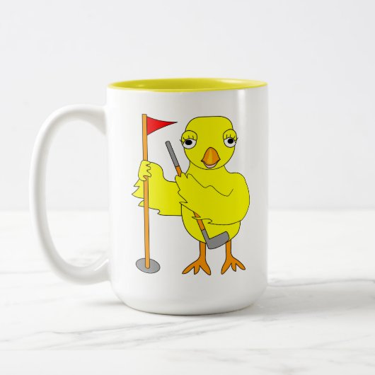 Golfen Chick Tweekleurige Koffiemok (Links)