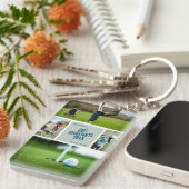 Golfen Foto Sleutelhanger golfer golfcadeau (Voorkant Rechts)