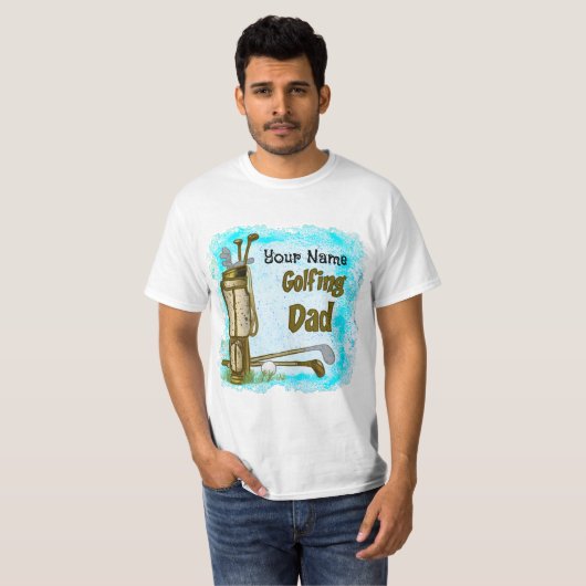 Golfen Golf Pap golf T-shirt (Voorkant volledig)