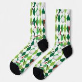 Golfen Green Argyle Diamonds Patroon Sokken (Links)