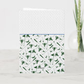 Golfen Happy Birthday Eigen bericht toevoegen Feestdagen Kaart (Achterkant)