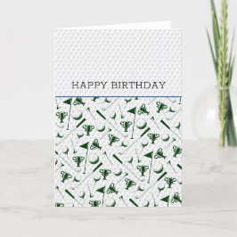 Golfen Happy Birthday Eigen bericht toevoegen Feestdagen Kaart
