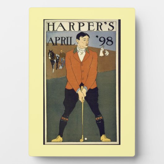 Golfen Harper's 1898 Fotoplaat (voorkant)