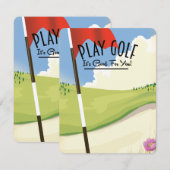 Golfen! Het is goed voor je! (Voorkant / Achterkant)