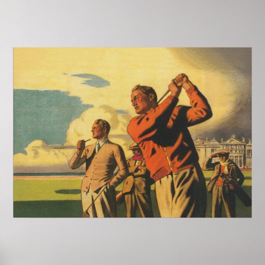 Golfen in Schotland,  Golf Poster (Voorkant)