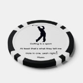 Golfen is een sport poker chips (Enkel)