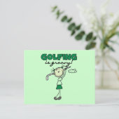 Golfen is Groovy Briefkaart (Staand voorkant)