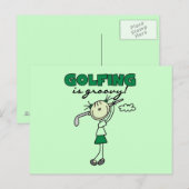 Golfen is Groovy Briefkaart (Voorkant / Achterkant)