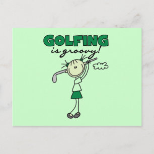 Golfen is Groovy Briefkaart