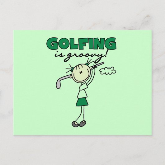 Golfen is Groovy Briefkaart (Voorkant)