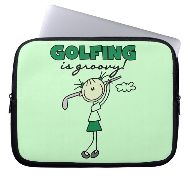 Golfen is Groovy Laptop Sleeve (Voorkant)