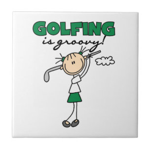 Golfen is Groovy Tegeltje