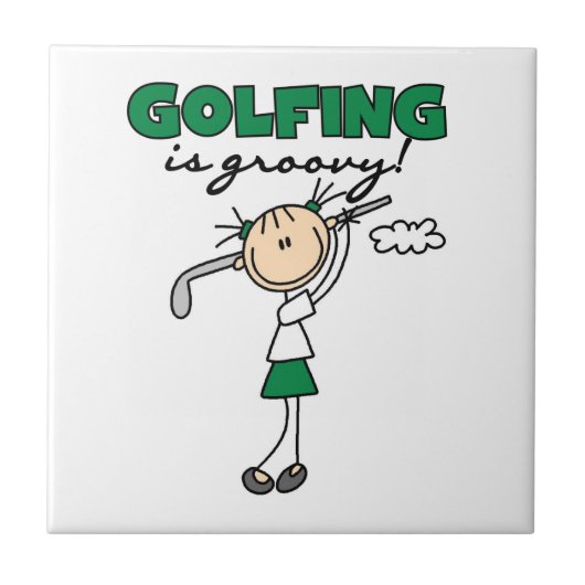 Golfen is Groovy Tegeltje (Voorkant)