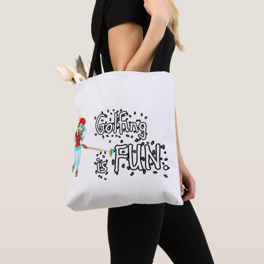 Golfen is leuk tote bag (Dichtbij)