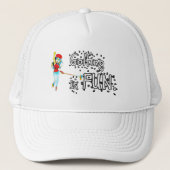 Golfen is leuk Trucker Hoed Trucker Pet (Voorkant)