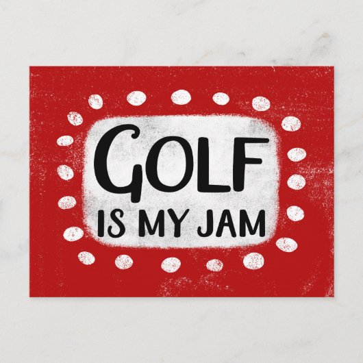 Golfen is mijn Briefkaart (Voorkant)