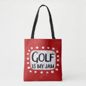 Golfen is mijn jam Canvas tas (Voorkant)