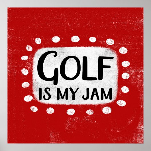 Golfen is mijn Poster muurkunst (Voorkant)