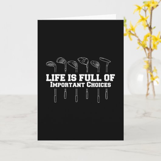 Golfen Kaart (Gele Bloem)