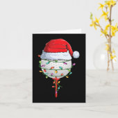 Golfen Kerst Pyjama Leuke vakantie Golf Ball San Kaart (Gele Bloem)