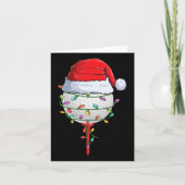 Golfen Kerst Pyjama Leuke vakantie Golf Ball San Kaart (Voorkant)