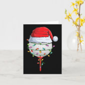 Golfen Kerst Pyjama Leuke vakantie Golf Ball San Kaart (Gele Bloem)