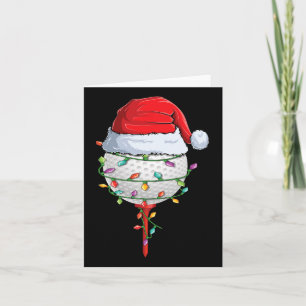 Golfen Kerst Pyjama Leuke vakantie Golf Ball San Kaart