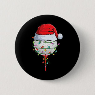 Golfen Kerst Pyjama Leuke vakantie Golf Ball San Ronde Button 5,7 Cm