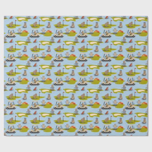 Golfen Kuokkas Cadeaupapier (Vlak)