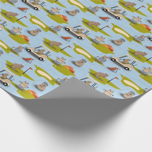 Golfen Kuokkas Cadeaupapier (Hoek)