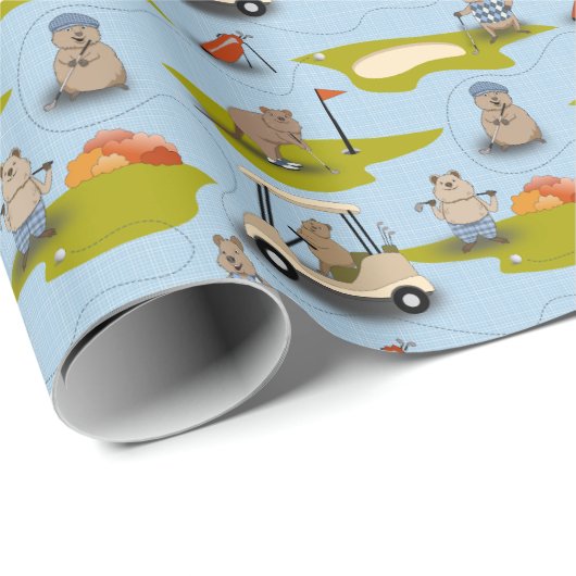 Golfen Kuokkas Cadeaupapier (Rol Hoek)