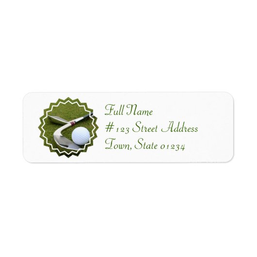 Golfen Mailing Label (Voorkant)