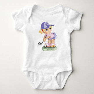 Golfen Meisje Baby Creeper Romper