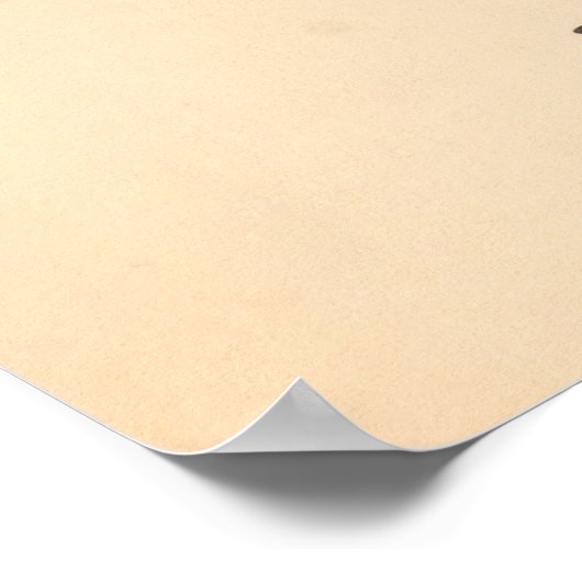 Golfen op het strand -  Golfprint Poster (Hoek)