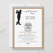 Golfen op mijn toekomstige pensioenfeest kaart (Voorkant)