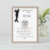 Golfen op mijn toekomstige pensioenfeest kaart (Staand voorkant)