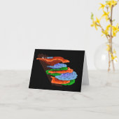 Golfen op plank Paddestoelen Kaart (Gele Bloem)